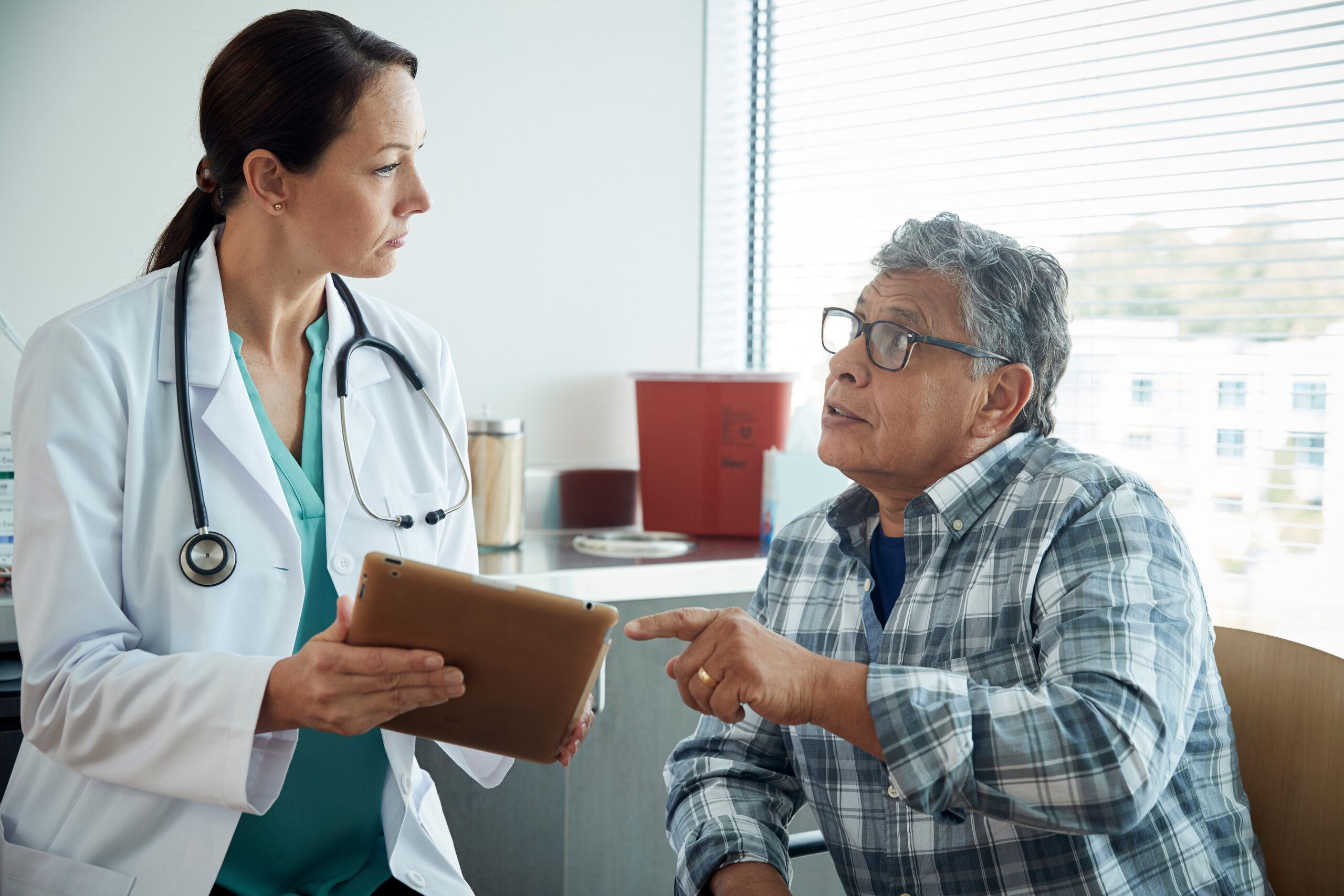 Doctor patient conversation in medical practice